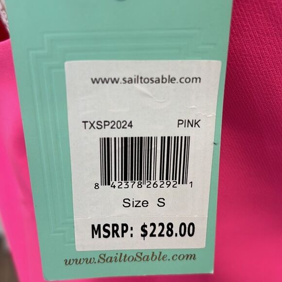 Sail to Sable Hot Pink cowl Neck dress Size Small - Picture 5 of 5